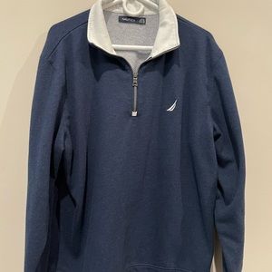 Quarter zip mens Nautica pullover sweater size XL